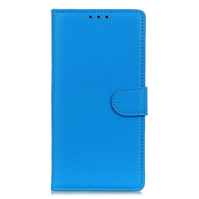 Bild 6,  Samsung Galaxy A37 5G Fodral Litchi Läder Blå - Teknikhallen.se