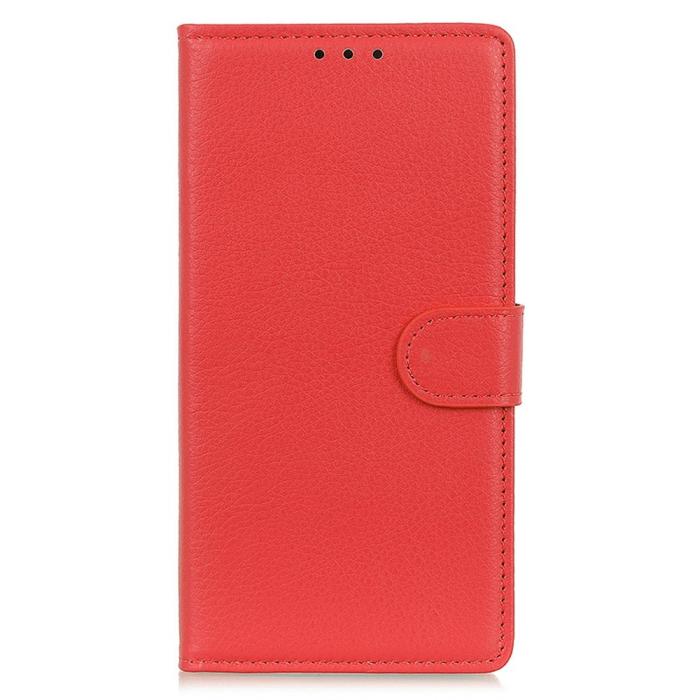 Bild 6,  Samsung Galaxy A37 5G Fodral Litchi Läder Röd - Teknikhallen.se