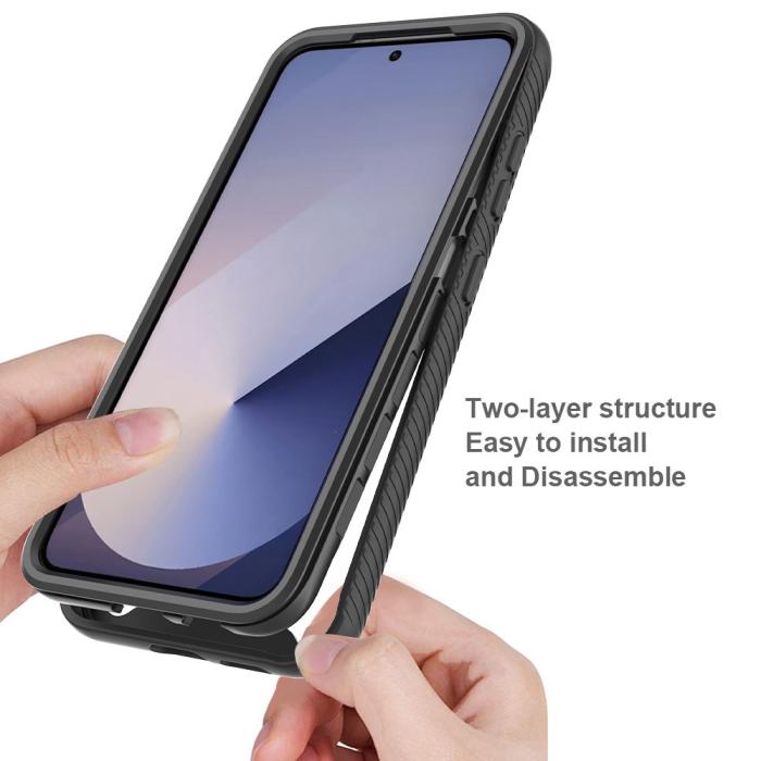 Bild 2,  Samsung Galaxy A57 5G Skal 360 Hybrid Defense Svart - Teknikhallen.se