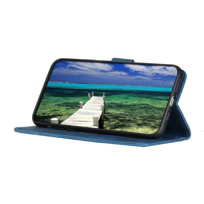 Bild 3, KHAZNEH KHAZNEH Samsung Galaxy A57 5G Fodral Retro Läder Blå - Teknikhallen.se