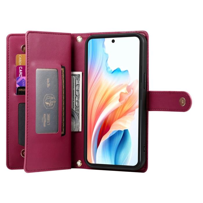 Bild 2,  Samsung Galaxy A37 5G Fodral Multifunktionellt Röd - Teknikhallen.se