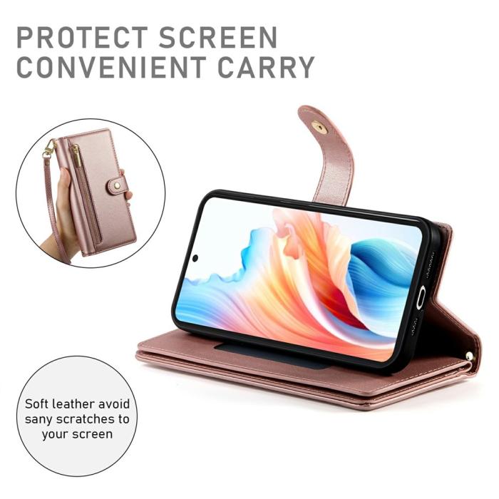 Bild 3,  Samsung Galaxy A37 5G Fodral Multifunktionellt Roséguld - Teknikhallen.se