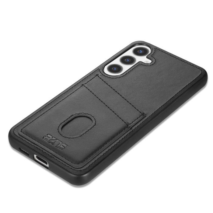 Bild 2, AZNS AZNS Samsung Galaxy A37 5G Skal Med Kortfack Läder Svart - Teknikhallen.se