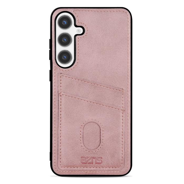 Bild 3, AZNS AZNS Samsung Galaxy A37 5G Skal Med Kortfack Läder Roséguld - Teknikhallen.se