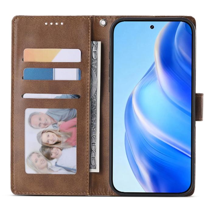 Bild 2,  Samsung Galaxy A37 5G Fodral Läder Brun - Teknikhallen.se