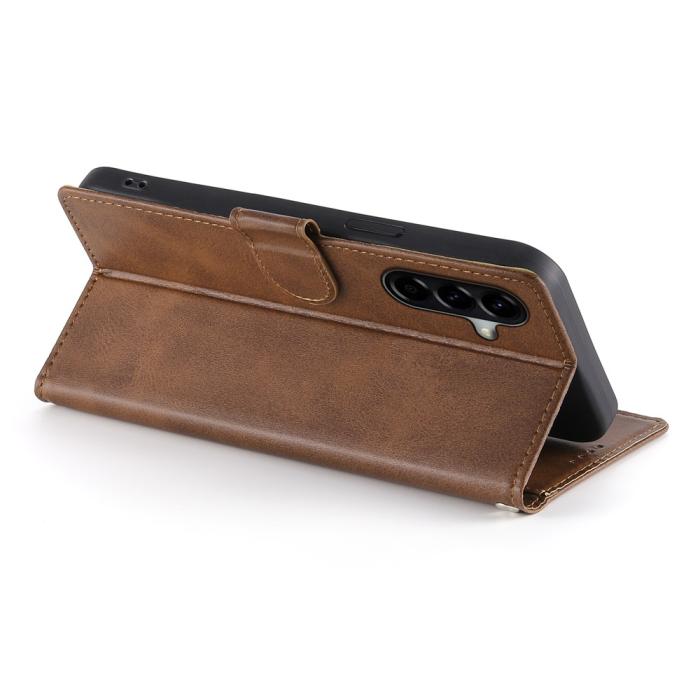 Bild 3,  Samsung Galaxy A37 5G Fodral Läder Brun - Teknikhallen.se
