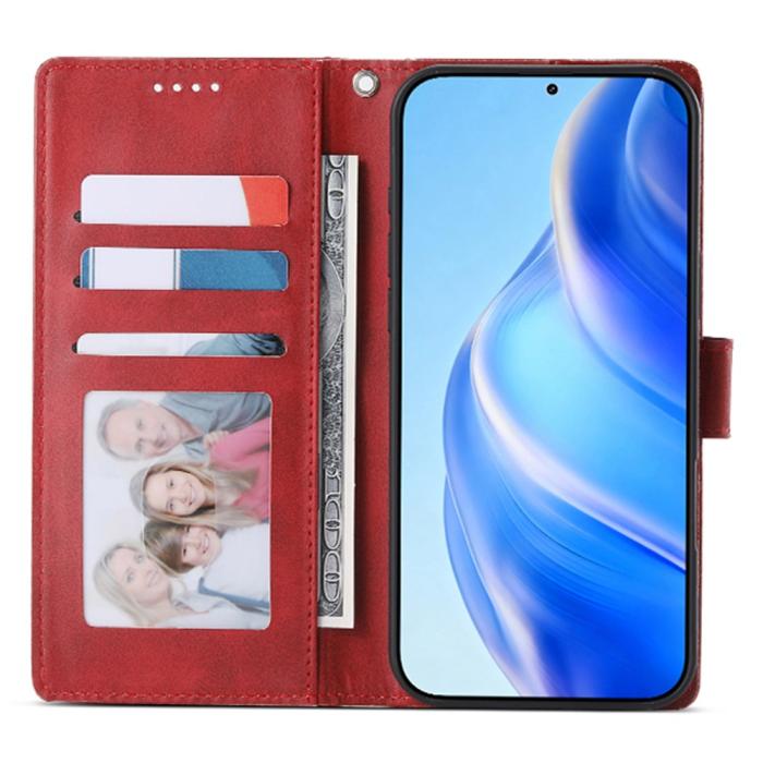 Bild 2,  Samsung Galaxy A37 5G Fodral Läder Röd - Teknikhallen.se