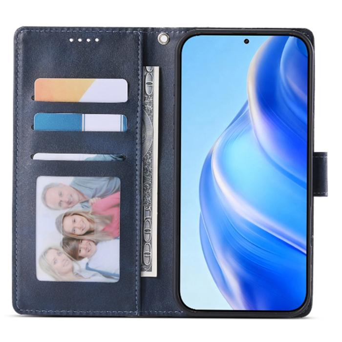 Bild 2,  Samsung Galaxy A37 5G Fodral Läder Blå - Teknikhallen.se
