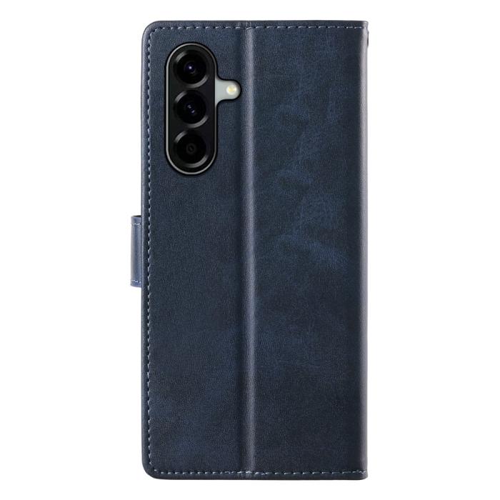 Bild 6,  Samsung Galaxy A37 5G Fodral Läder Blå - Teknikhallen.se