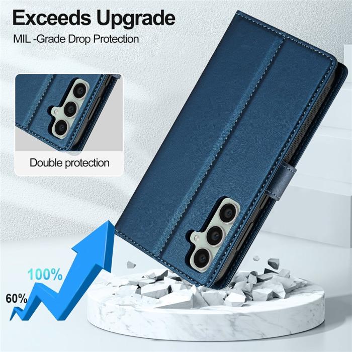 Bild 4, LC.IMEEKE LC.IMEEKE Samsung Galaxy A57 5G 2in1 Magnet Fodral/Skal Blå - Teknikhallen.se
