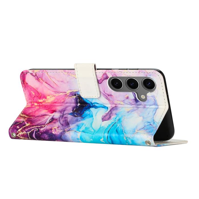 Bild 2,  Samsung Galaxy A57 5G Fodral Läder Marmor Rosa / Lila - Teknikhallen.se