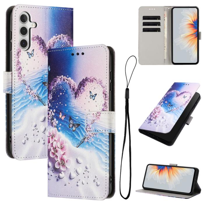 Bild 2,  Samsung Galaxy A57 5G Fodral Med Tryck Hjärta / Fjärilar - Teknikhallen.se