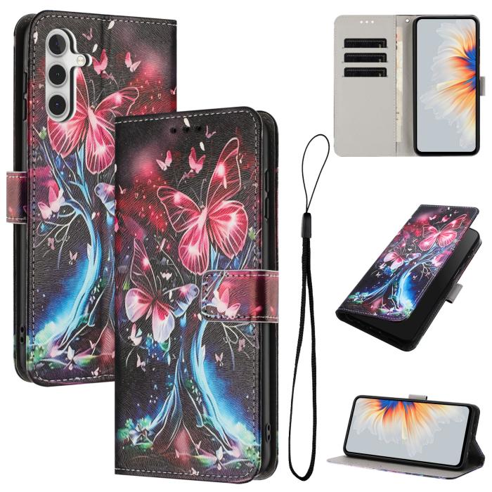 Bild 2,  Samsung Galaxy A57 5G Fodral Med Tryck Fjäril / Träd - Teknikhallen.se