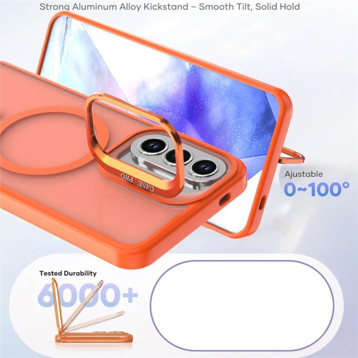 Bild 4,  Samsung Galaxy A37 5G Skal MagSafe Kickstand Orange - Teknikhallen.se