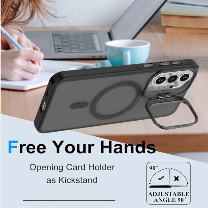 Bild 2,  Samsung Galaxy A37 5G Skal MagSafe Kickstand Svart - Teknikhallen.se