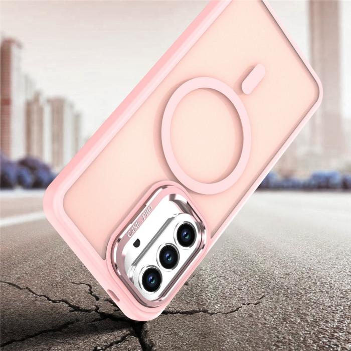 Bild 5,  Samsung Galaxy A57 5G Skal MagSafe Kickstand Rosa - Teknikhallen.se