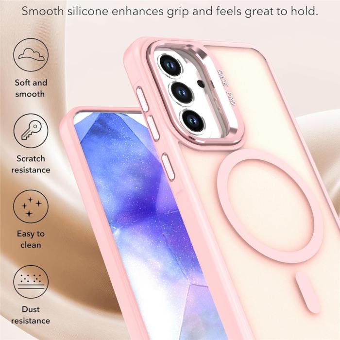 Bild 6,  Samsung Galaxy A57 5G Skal MagSafe Kickstand Rosa - Teknikhallen.se