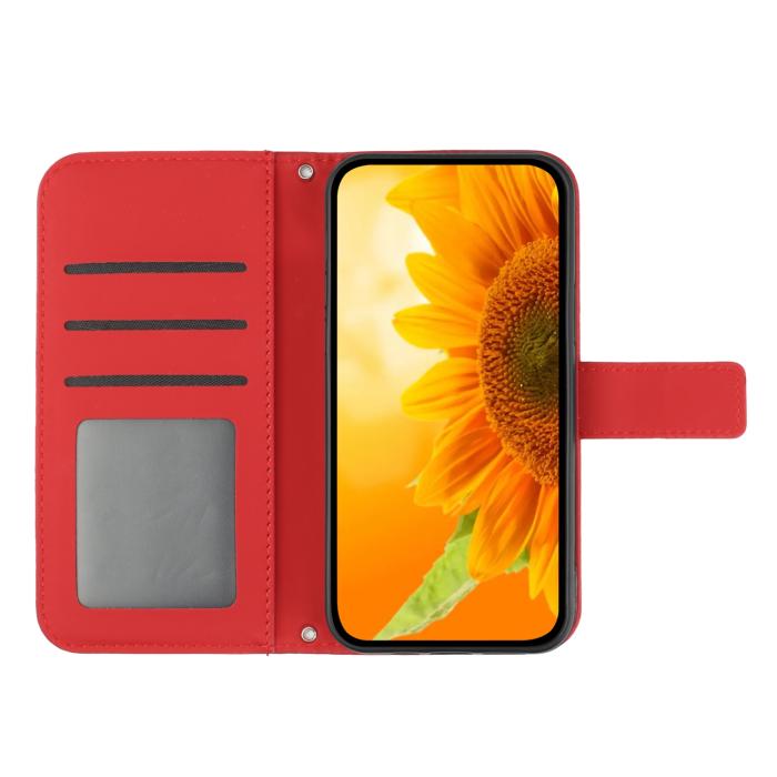 Bild 3,  Samsung Galaxy A57 5G Fodral Solros Tryck Röd - Teknikhallen.se