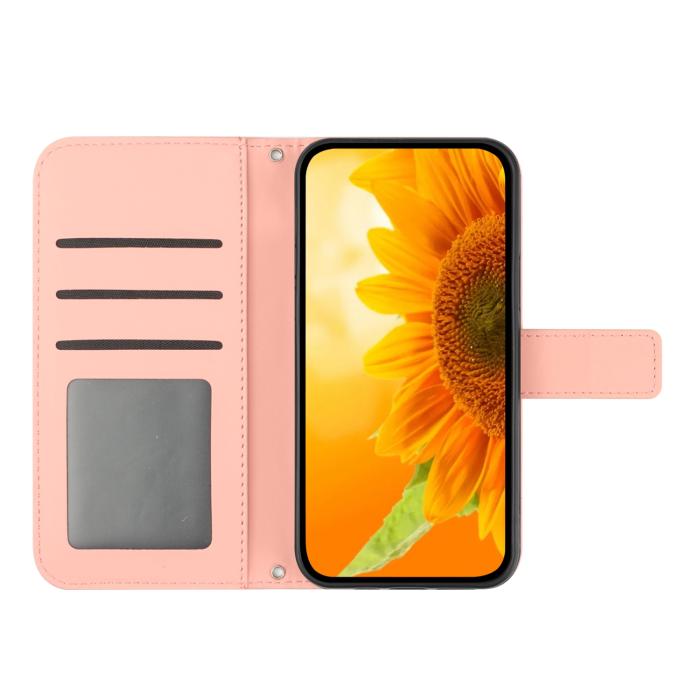 Bild 3,  Samsung Galaxy A57 5G Fodral Solros Tryck Rosa - Teknikhallen.se