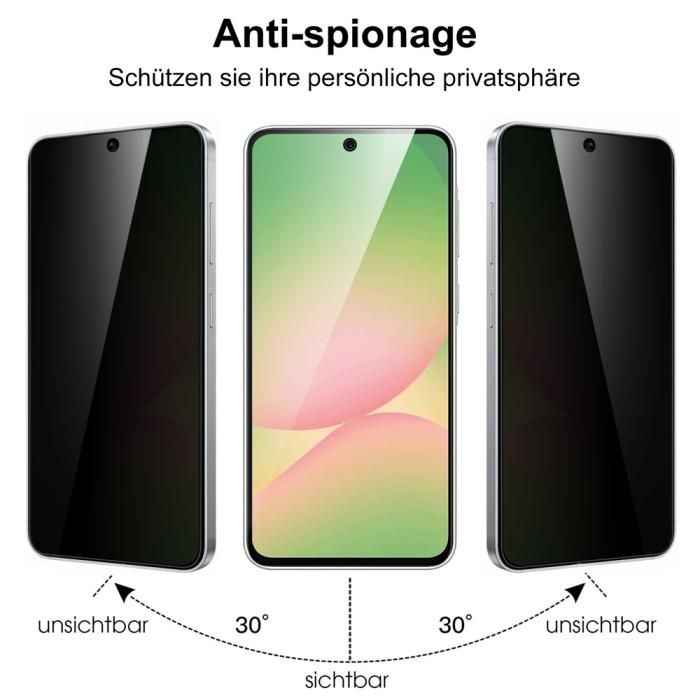Bild 5,  Samsung Galaxy A57 5G Skärmskydd Heltäckande Privacy - Teknikhallen.se