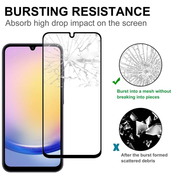 Bild 4,  Samsung Galaxy A37 5G Skärmskydd Heltäckande Härdat Glas - Teknikhallen.se