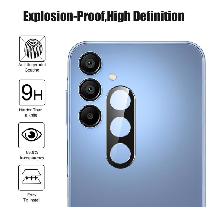 Bild 4,  Samsung Galaxy A57 5G Linsskydd Härdat Glas Svart - Teknikhallen.se