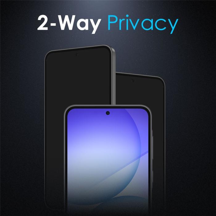 Bild 3, NORTHJO NORTHJO Samsung Galaxy A37 5G 2-PACK Skärmskydd Privacy - Teknikhallen.se