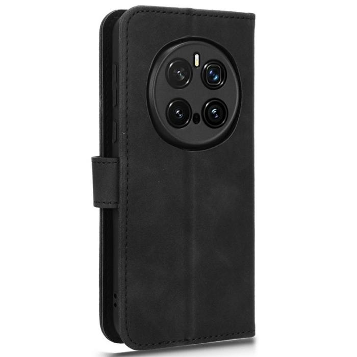Bild 5,  Honor Magic7 Pro Fodral Läder Skin Feel Svart - Teknikhallen.se