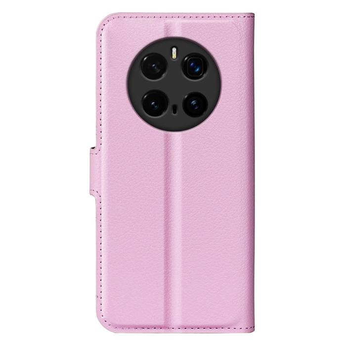 Bild 6,  Honor Magic7 Pro Fodral Litchi Läder Ljus Rosa - Teknikhallen.se