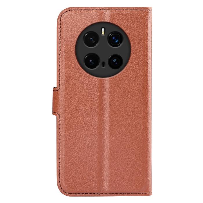 Bild 6,  Honor Magic7 Pro Fodral Litchi Läder Brun - Teknikhallen.se