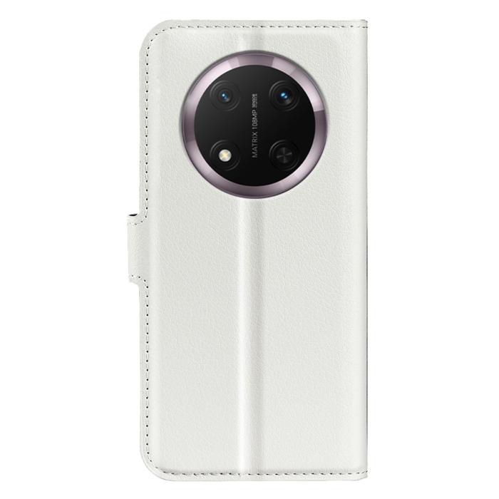 Bild 6,  Honor Magic7 Lite Fodral Litchi Läder Vit - Teknikhallen.se