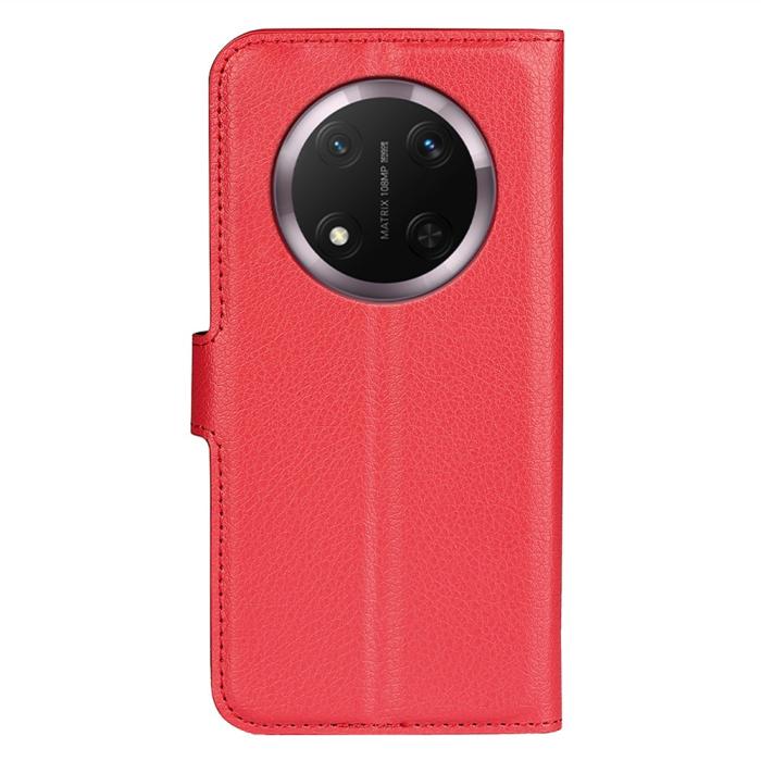 Bild 6,  Honor Magic7 Lite Fodral Litchi Läder Röd - Teknikhallen.se