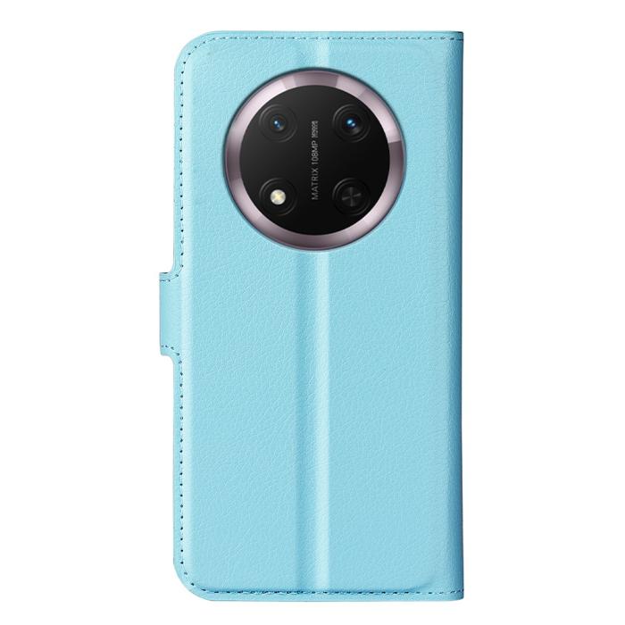 Bild 6,  Honor Magic7 Lite Fodral Litchi Läder Blå - Teknikhallen.se