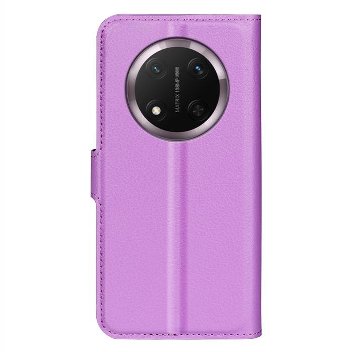 Bild 6,  Honor Magic7 Lite Fodral Litchi Läder Lila - Teknikhallen.se