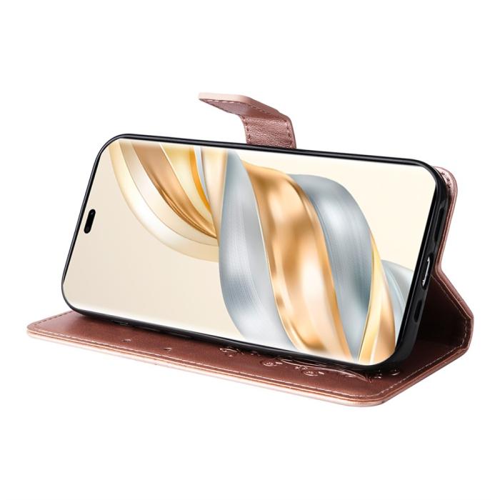 Bild 4,  Honor Magic7 Lite Fodral Med Fjäril Tryck Roséguld - Teknikhallen.se