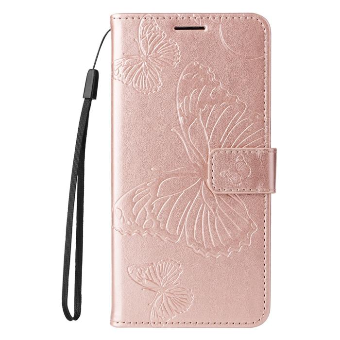 Bild 6,  Honor Magic7 Lite Fodral Med Fjäril Tryck Roséguld - Teknikhallen.se