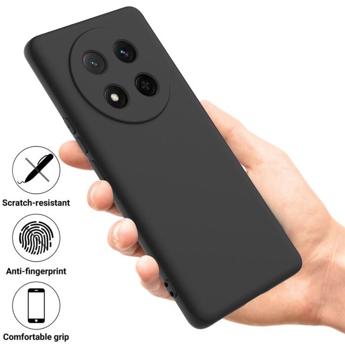 Bild 2,  Honor Magic7 Lite Skal Liquid Silikon Svart - Teknikhallen.se