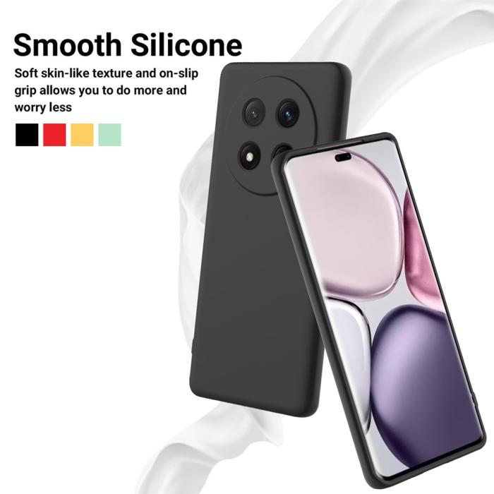 Bild 3,  Honor Magic7 Lite Skal Liquid Silikon Svart - Teknikhallen.se