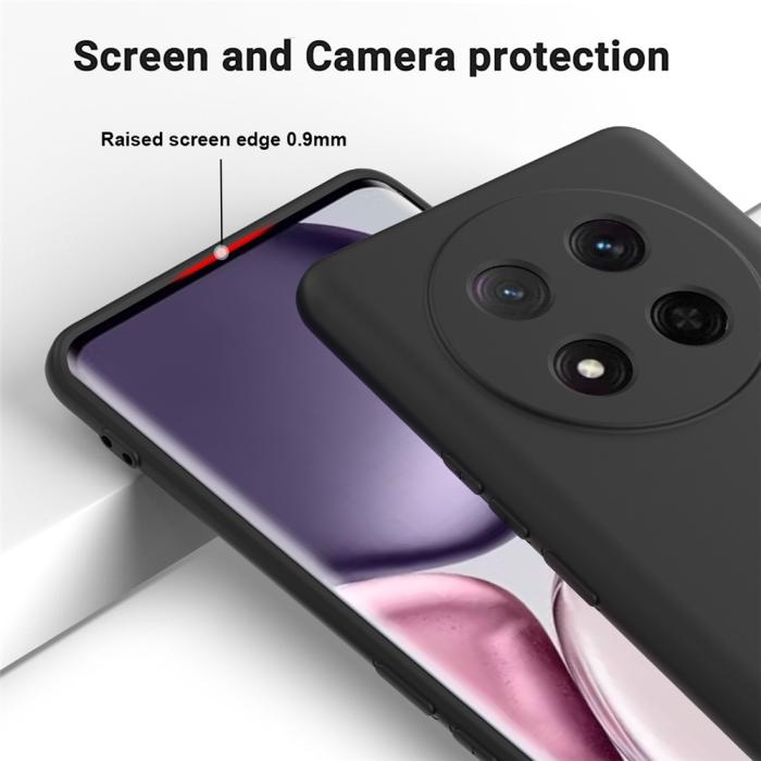 Bild 4,  Honor Magic7 Lite Skal Liquid Silikon Svart - Teknikhallen.se