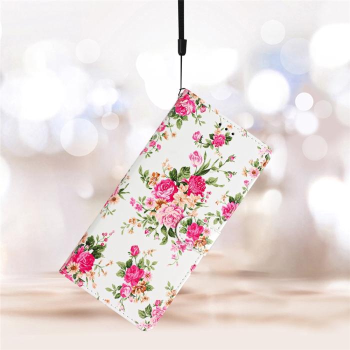 Bild 6,  Honor Magic7 Pro Fodral Med Tryck Rosa Blommor - Teknikhallen.se