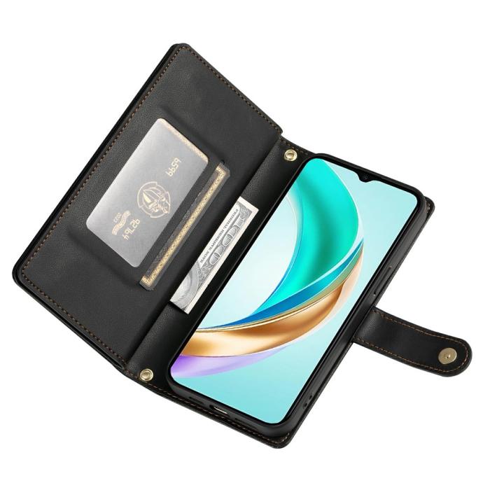 Bild 3,  Honor 400 Lite Fodral Multifunktionellt Läder Svart - Teknikhallen.se
