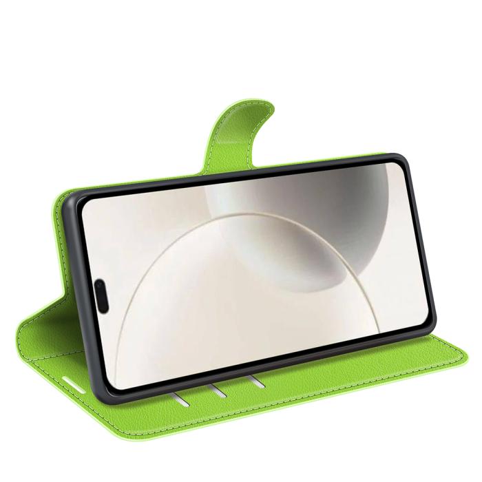 Bild 6,  Honor 400 Smart Fodral Litchi Läder Grön - Teknikhallen.se