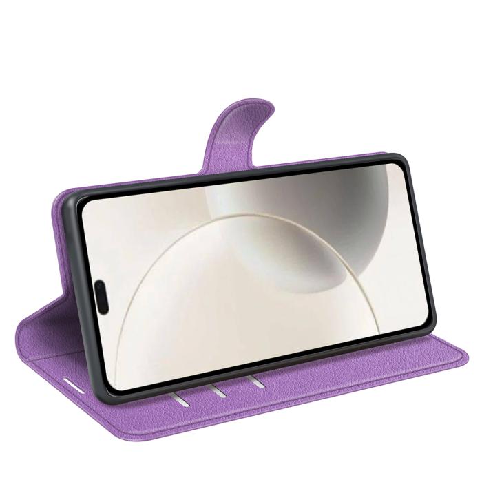 Bild 6,  Honor 400 Smart Fodral Litchi Läder Lila - Teknikhallen.se
