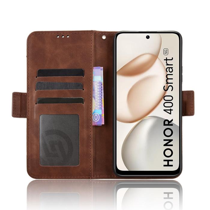 Bild 6,  Honor 400 Smart Fodral Med Avtagbart Kortfodral Brun - Teknikhallen.se