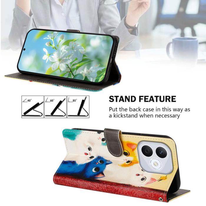 Bild 2,  Honor 400 Lite Fodral Med Tryck Katter - Teknikhallen.se