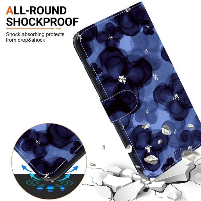 Bild 6,  Honor 400 Smart Fodral Läder Ink Blue Flower - Teknikhallen.se