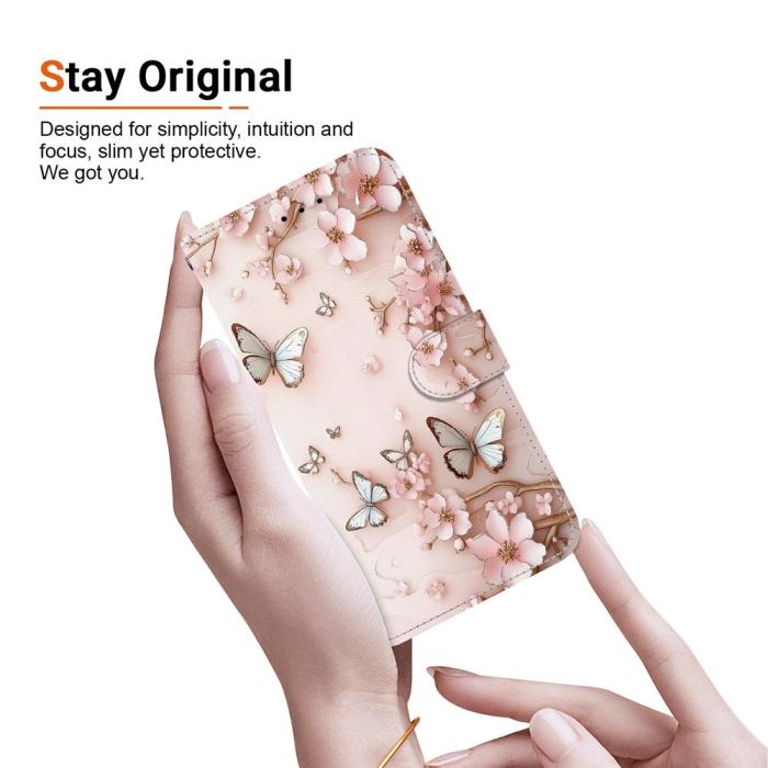 Bild 5,  Honor 400 Smart Fodral Läder Pink Butterfly - Teknikhallen.se