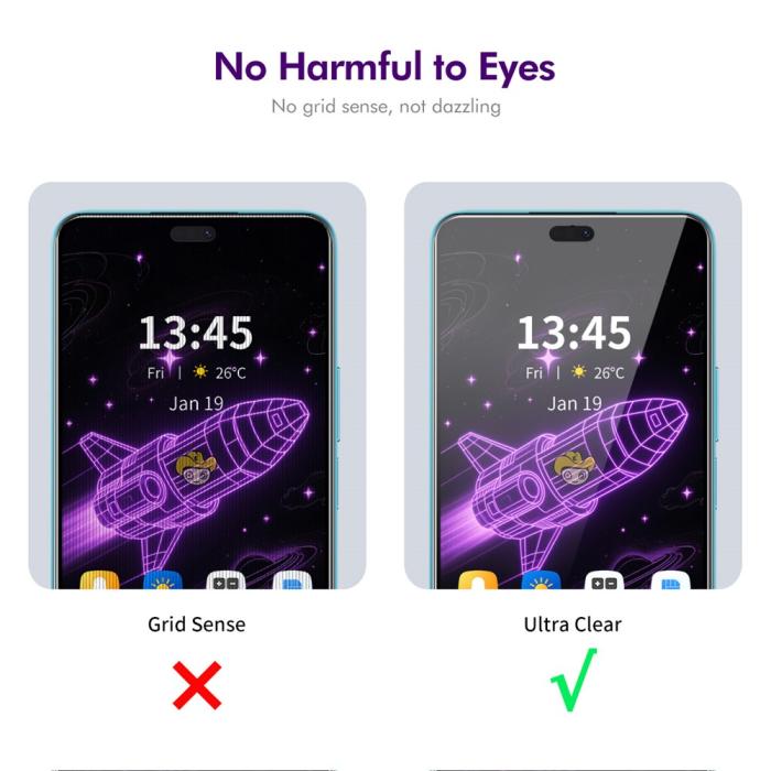 Bild 5, ENKAY ENKAY Honor 400 Lite Skärmskydd Heltäckande Privacy - Teknikhallen.se