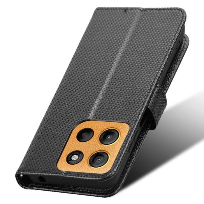 Bild 6,  Motorola Moto G15 / G15 Power Fodral Läder Svart - Teknikhallen.se