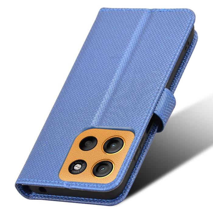 Bild 6,  Motorola Moto G15 / G15 Power Fodral Läder Blå - Teknikhallen.se